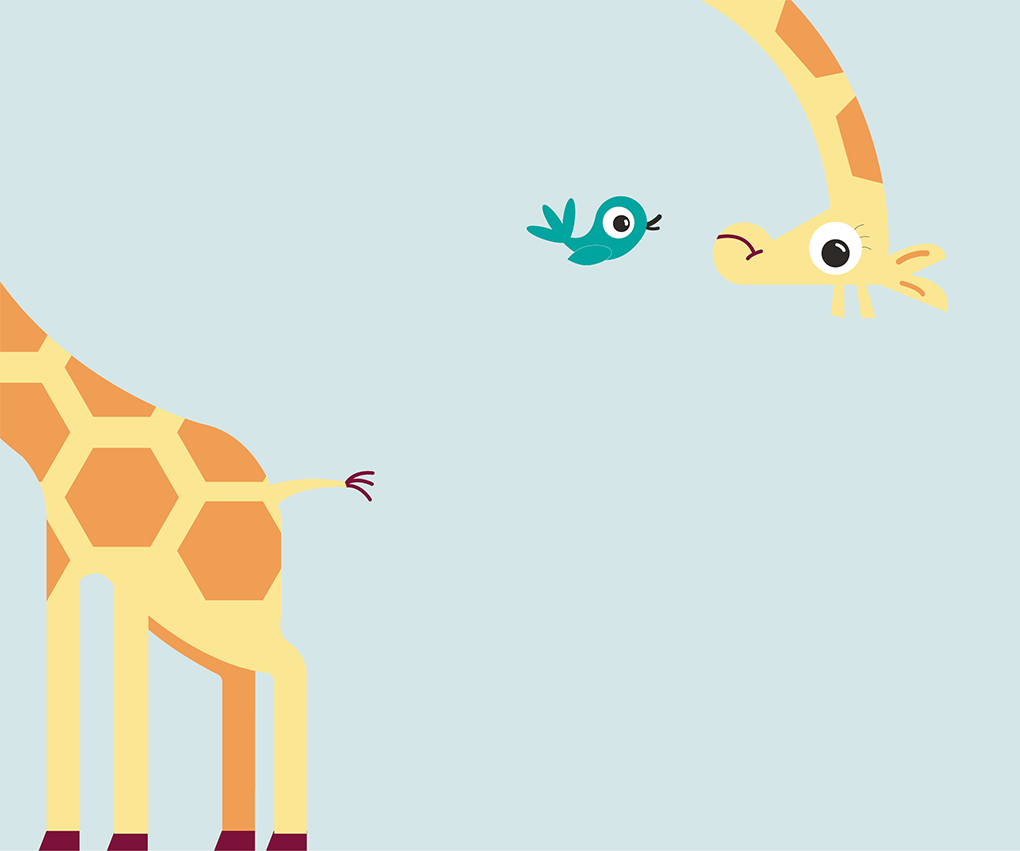 kids walpaper giraffina